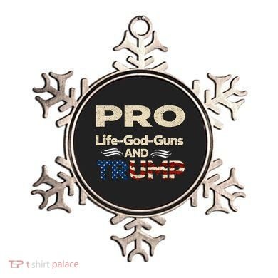 Donald Trump Pro Life God Gun Ornament