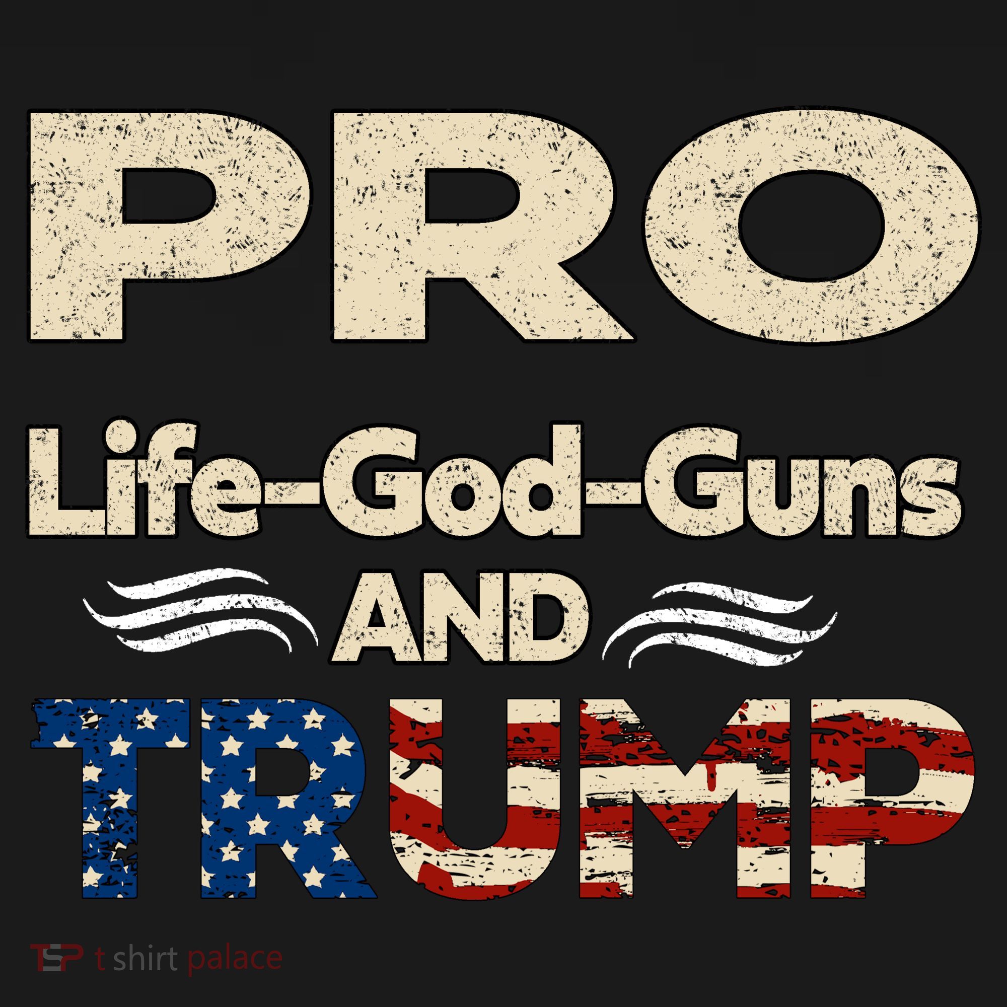 Donald Trump Pro Life God Gun Ornament