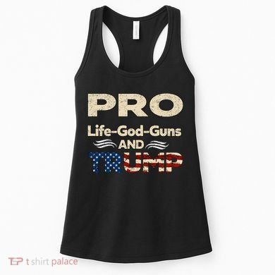 Donald Trump Pro Life God Gun Women's Tank Top