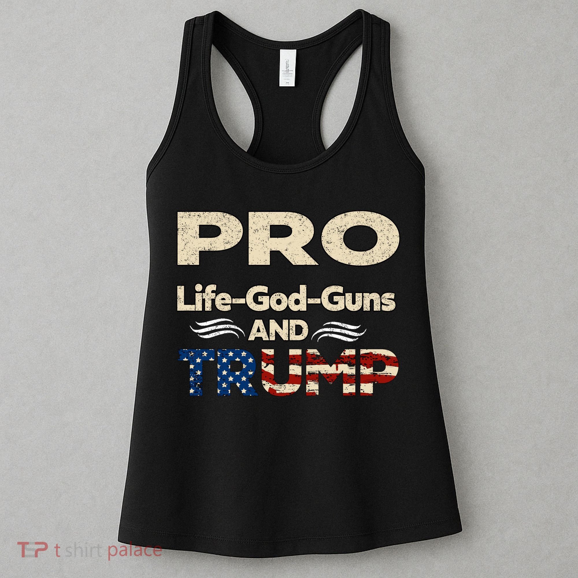 Donald Trump Pro Life God Gun Women's Tank Top