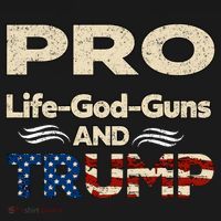 Donald Trump Pro Life God Gun Kids Sweatshirt thumb 2