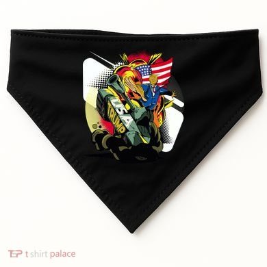 Donald Trump Riding Army Tank USA-Made Doggie Bandana