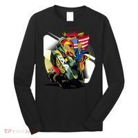 Donald Trump Riding Army Tank Long Sleeve Shirt thumb 0