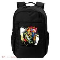 Donald Trump Riding Army Tank Backpack thumb 0