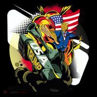 Donald Trump Riding Army Tank Coffee Mug thumb 5