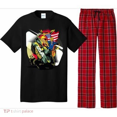 Donald Trump Riding Army Tank Pajama Set