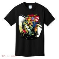 Donald Trump Riding Army Tank Kids T-Shirt thumb 0
