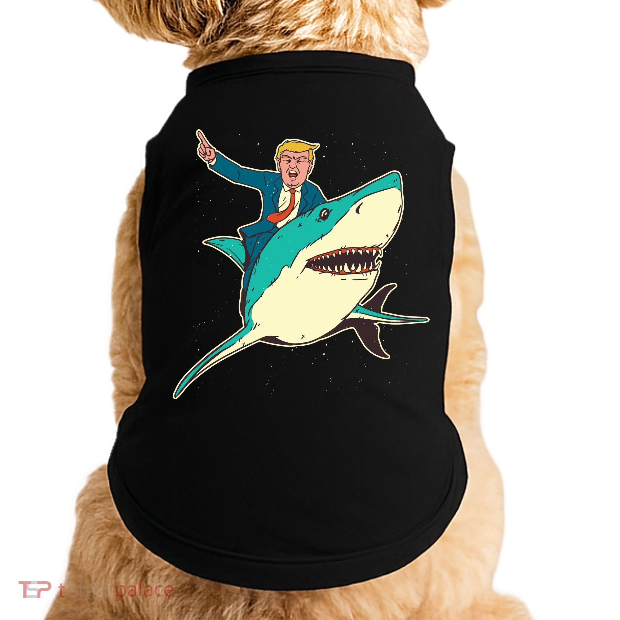 Donald Trump Riding Shark Doggie Tank