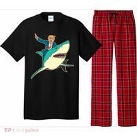 Donald Trump Riding Shark Pajama Set thumb 0