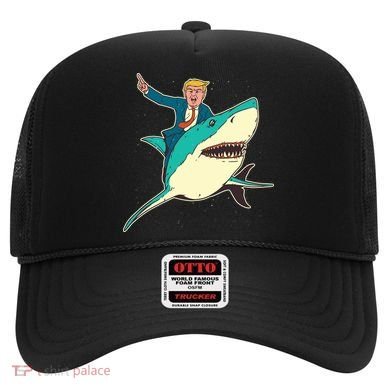 Donald Trump Riding Shark Hat