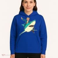 Donald Trump Riding Shark Hoodie thumb 5
