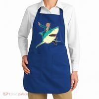 Donald Trump Riding Shark Apron thumb 2