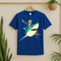 Donald Trump Riding Shark T-Shirt thumb 2
