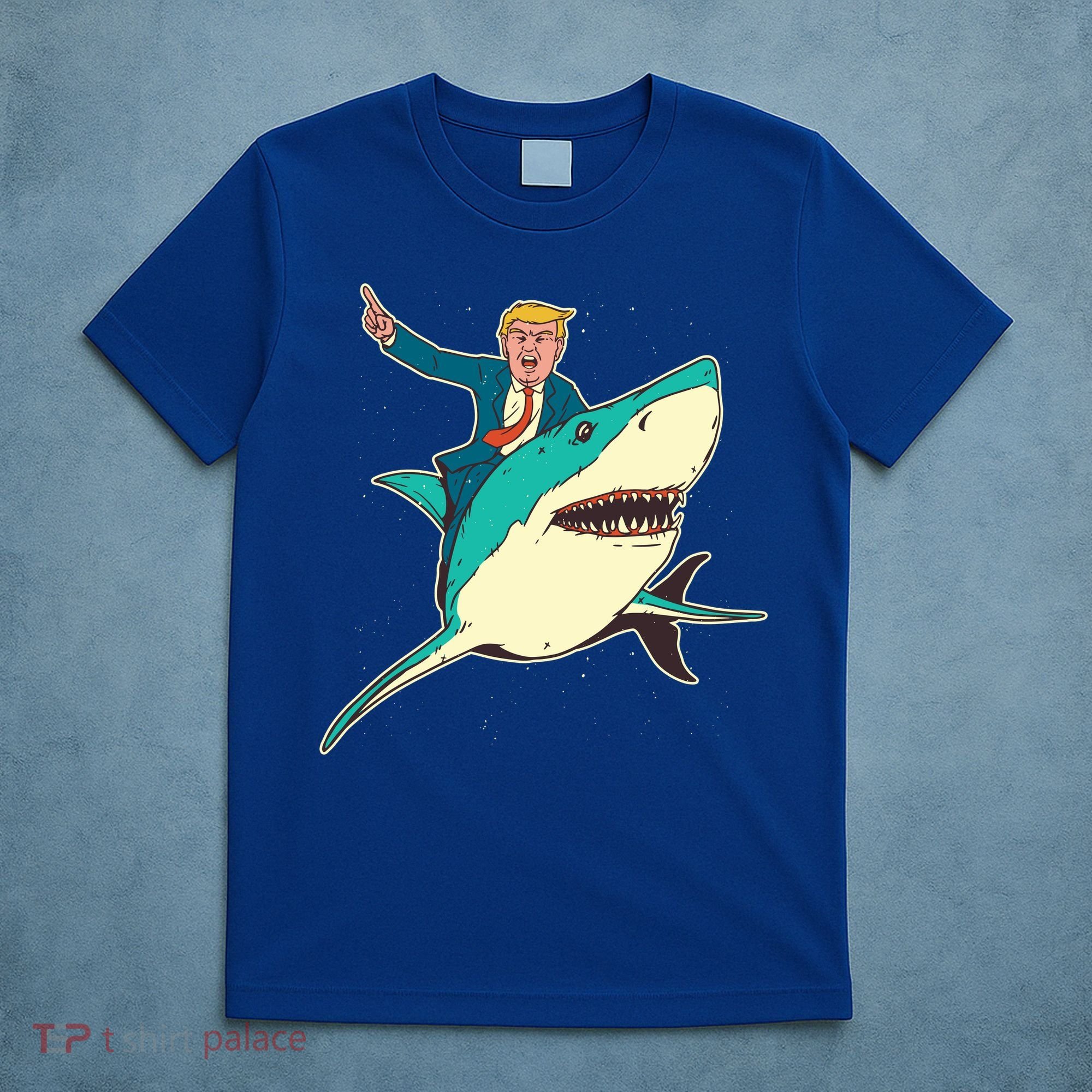 Donald Trump Riding Shark T-Shirt