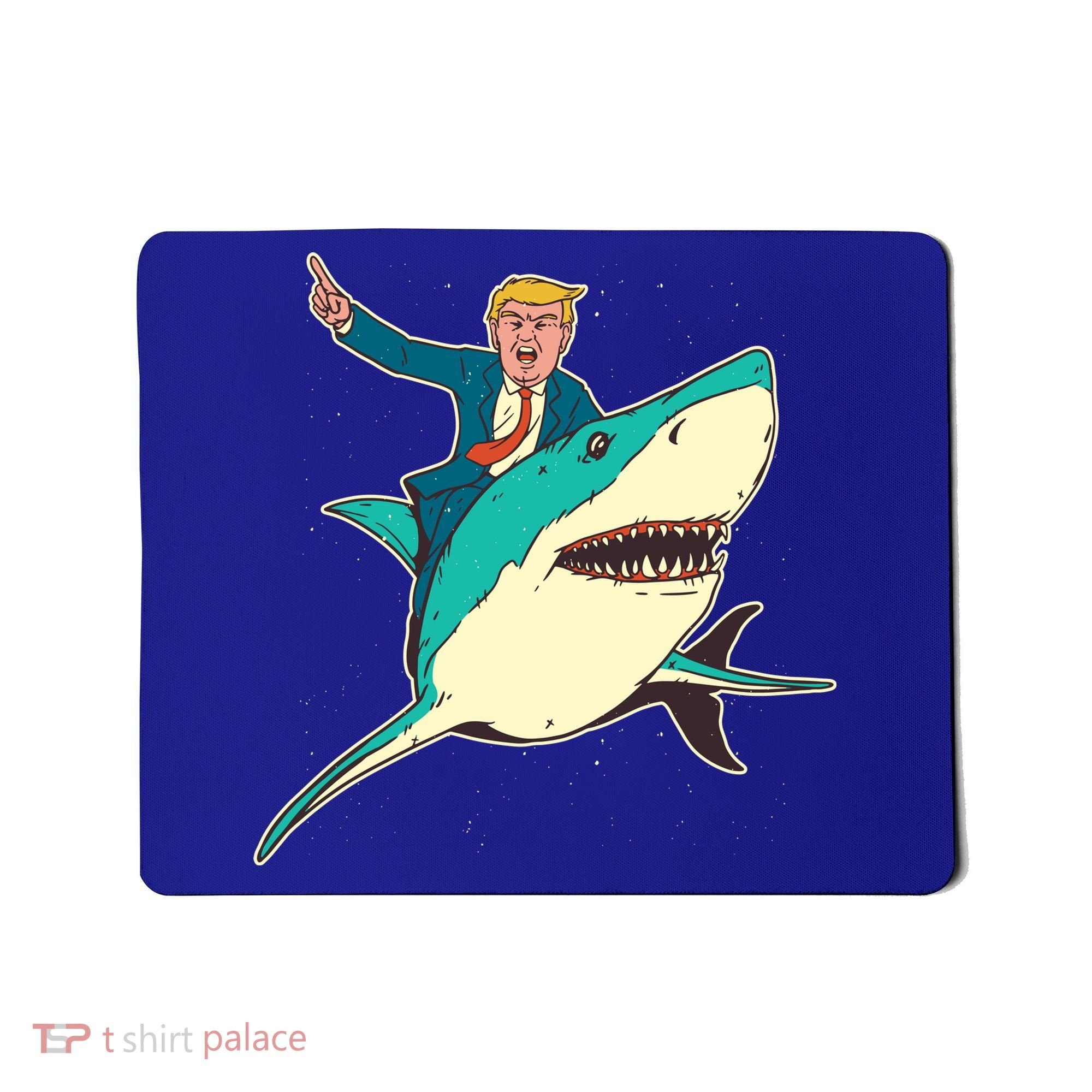 Donald Trump Riding Shark Mousepad