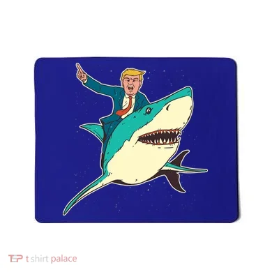 Donald Trump Riding Shark Mousepad