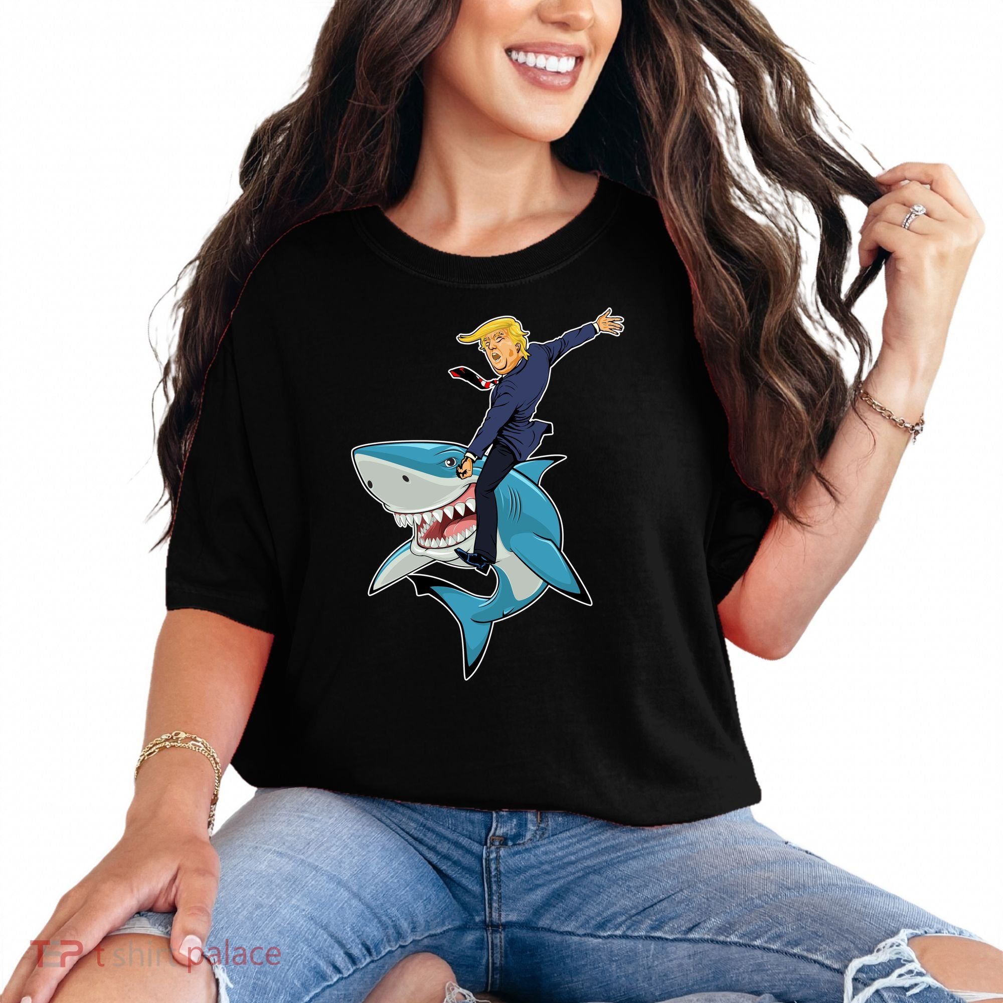 Donald Trump Shark President Comfort Colors T-Shirt