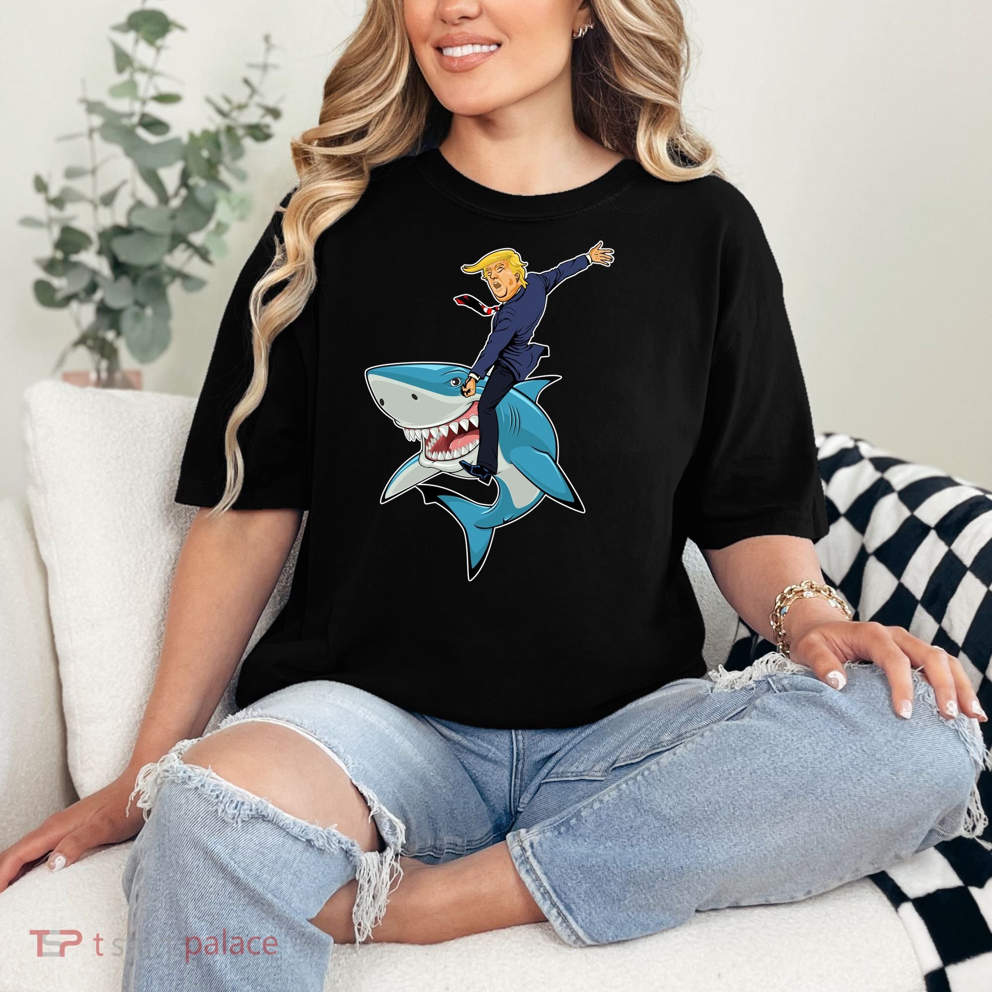 Donald Trump Shark President Comfort Colors T-Shirt