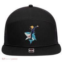 Donald Trump Shark President 7 Panel Mesh Trucker Snapback Hat thumb 0