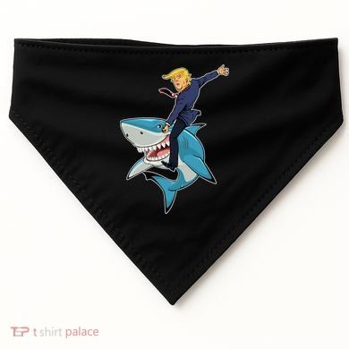 Donald Trump Shark President USA-Made Doggie Bandana