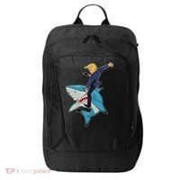 Donald Trump Shark President City Backpack thumb 0