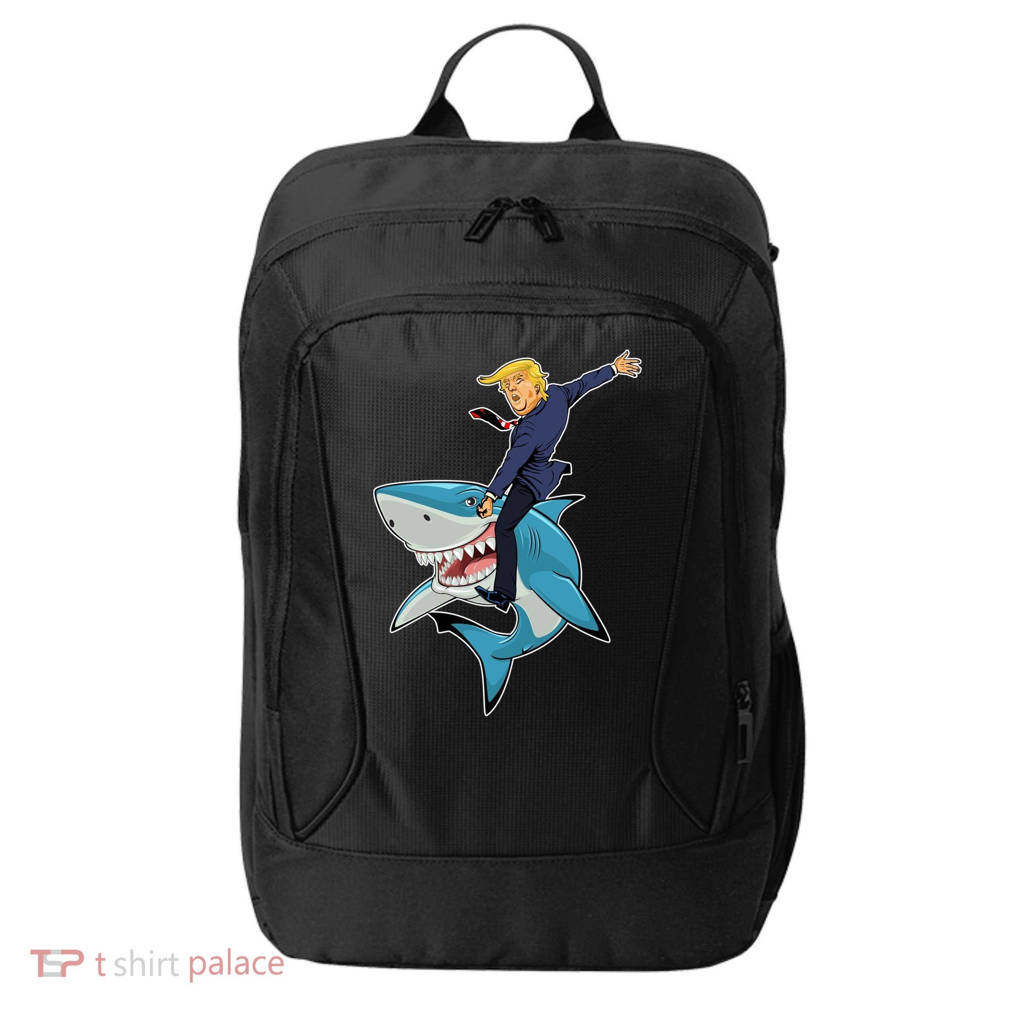 Donald Trump Shark President City Backpack