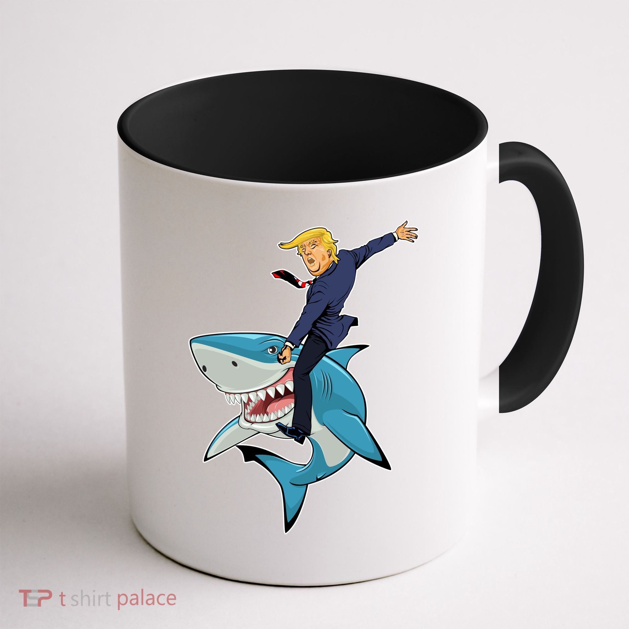 Donald Trump Shark President Coffee Mug