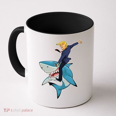 Donald Trump Shark President Coffee Mug
