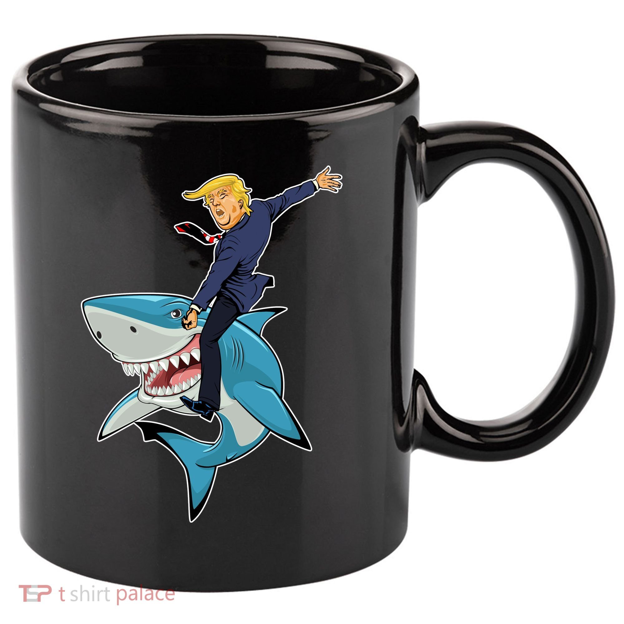 Donald Trump Shark President 11oz C Handle Ceramic Mug
