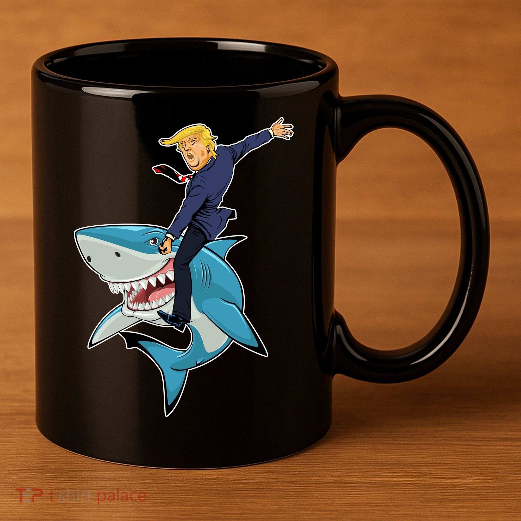 Donald Trump Shark President 11oz C Handle Ceramic Mug