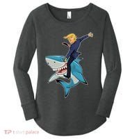 Donald Trump Shark President Women's Perfect Tri Tunic Long Sleeve Shirt thumb 0