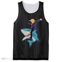 Donald Trump Shark President Mesh Reversible Basketball Jersey Tank thumb 0