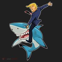 Donald Trump Shark President Women's Cooling Performance Crew T-Shirt thumb 2