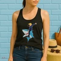 Donald Trump Shark President Women's Tank Top thumb 2