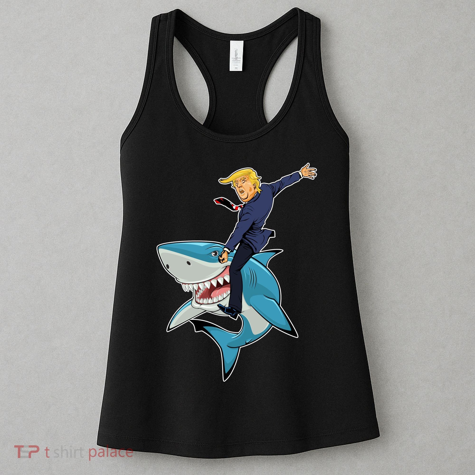Donald Trump Shark President Women's Tank Top