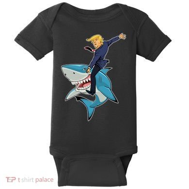Donald Trump Shark President Baby Bodysuit