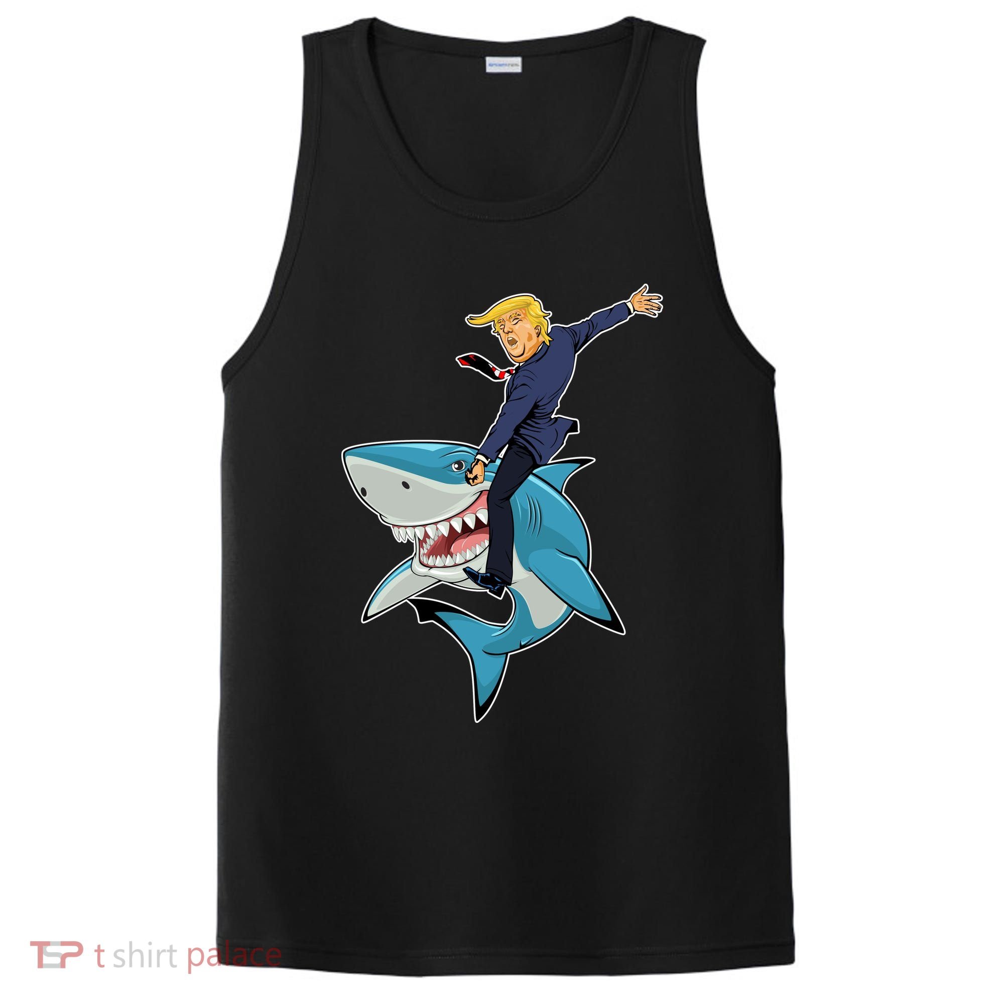 Donald Trump Shark President PosiCharge Competitor Tank