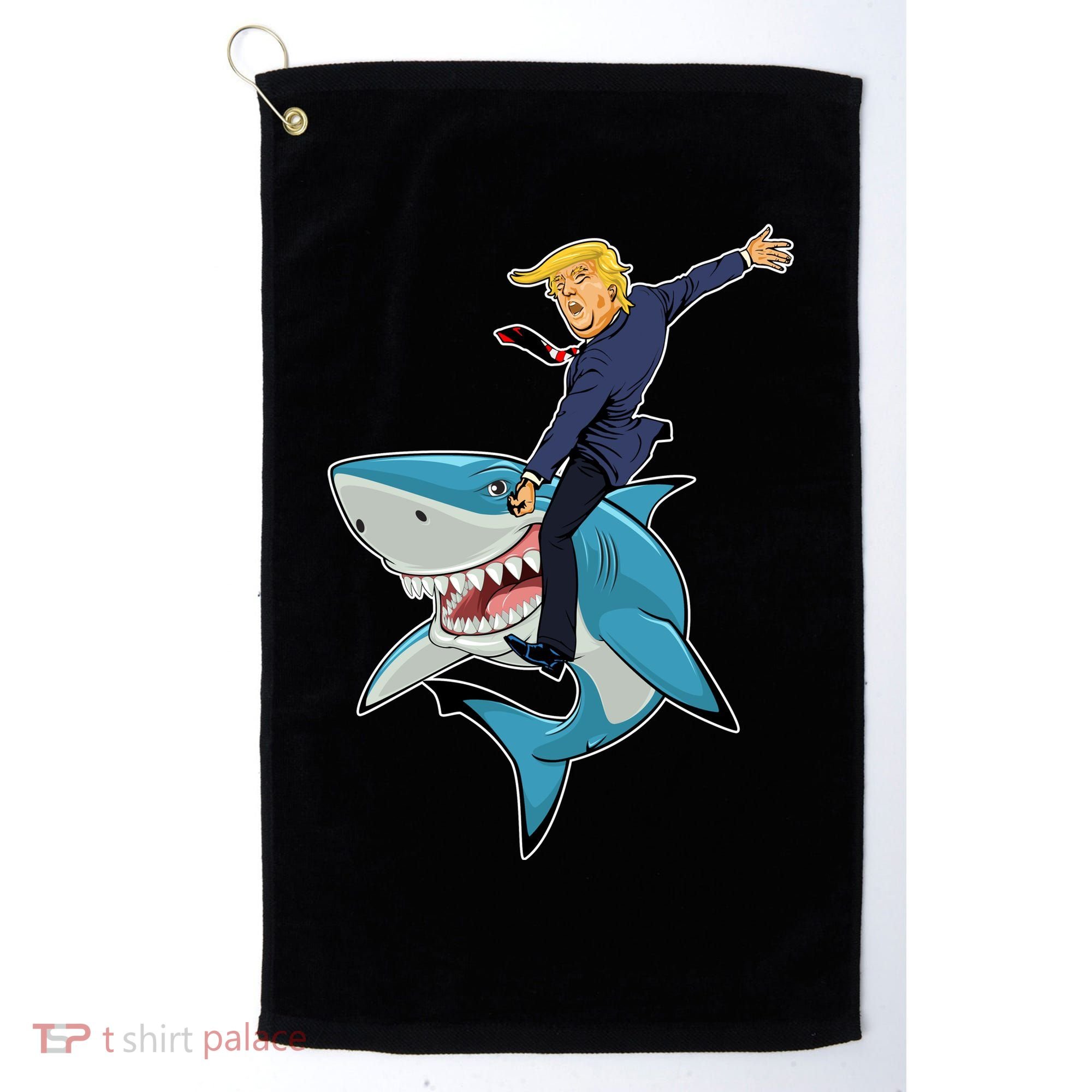 Donald Trump Shark President Golf Towel