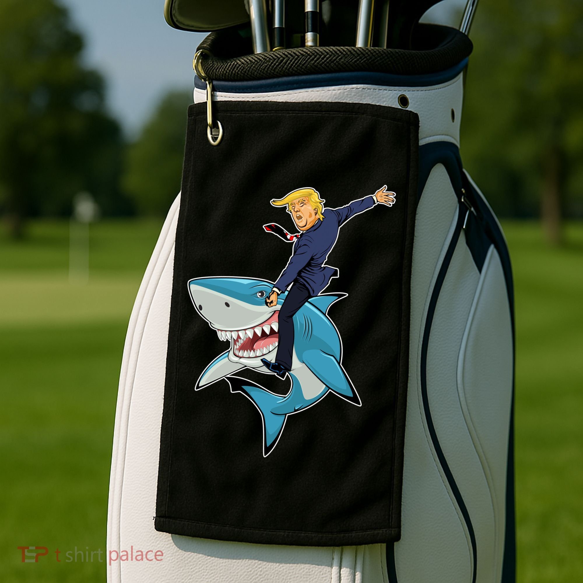 Donald Trump Shark President Golf Towel