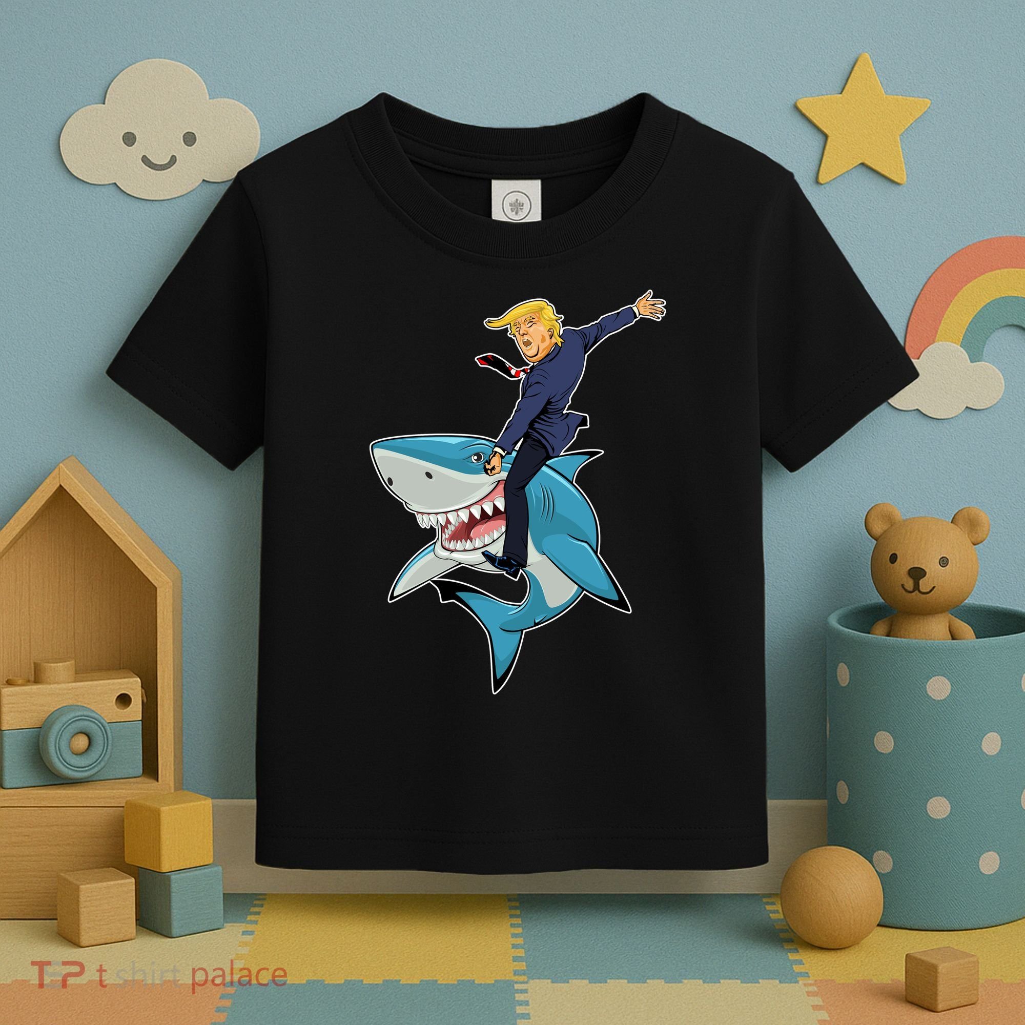 Donald Trump Shark President Toddler T-Shirt