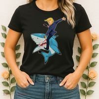 Donald Trump Shark President Women's T-Shirt thumb 2