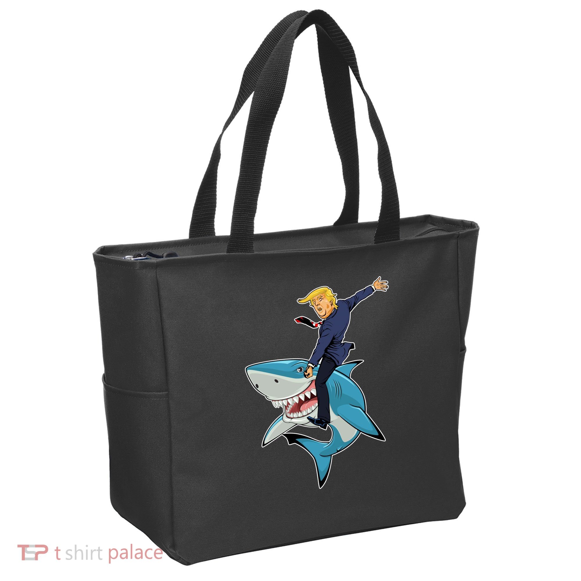 Donald Trump Shark President Tote Bag
