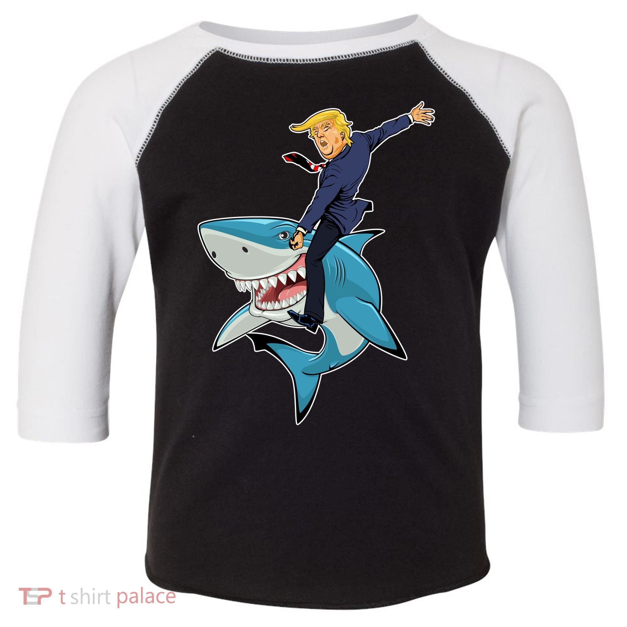 Donald Trump Shark President Toddler Fine Jersey T-Shirt