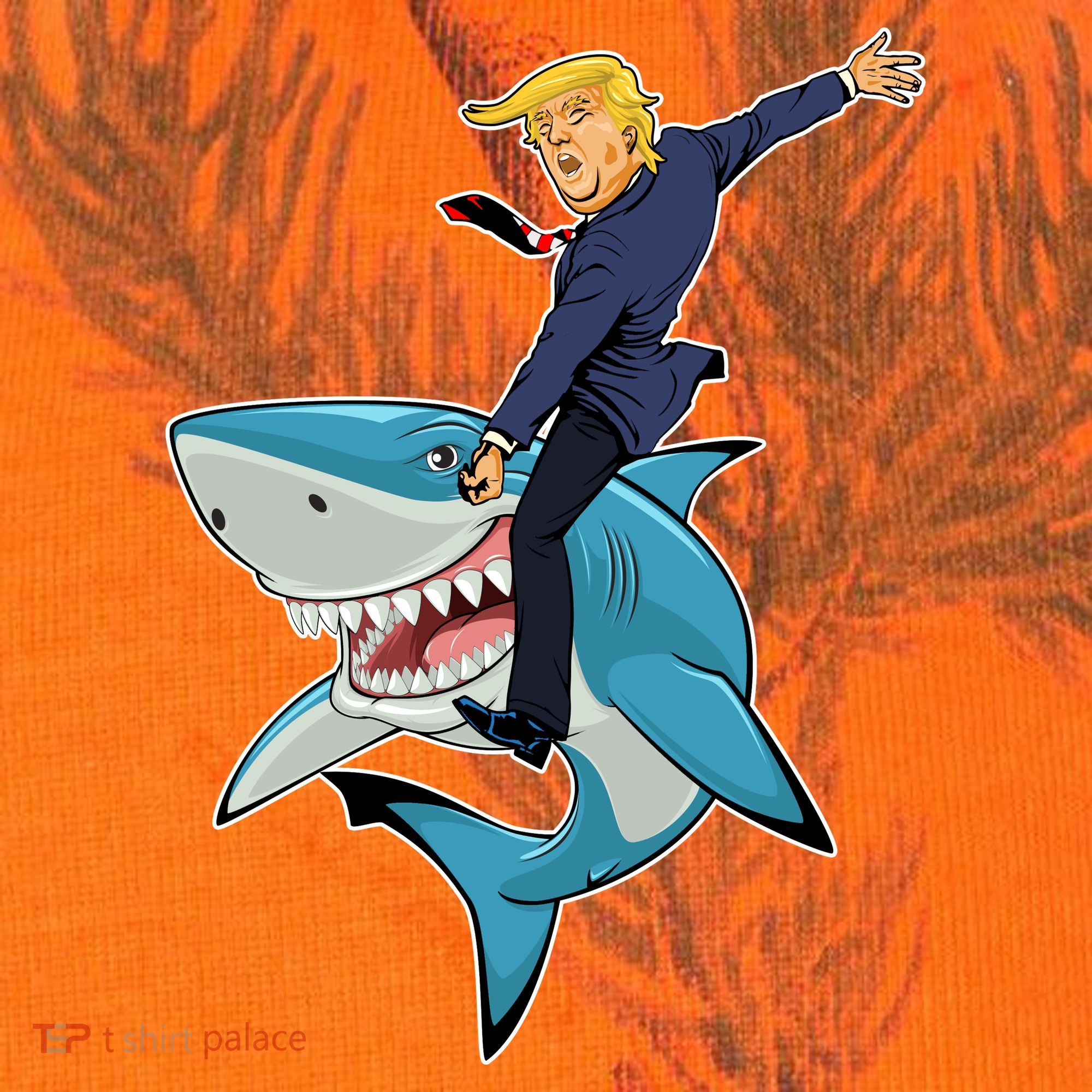 Donald Trump Shark President Kati Licensed 12" Camo Cuffed Beanie