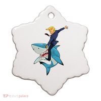 Donald Trump Shark President Ceramic Ornament thumb 0