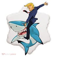 Donald Trump Shark President Ceramic Ornament thumb 2