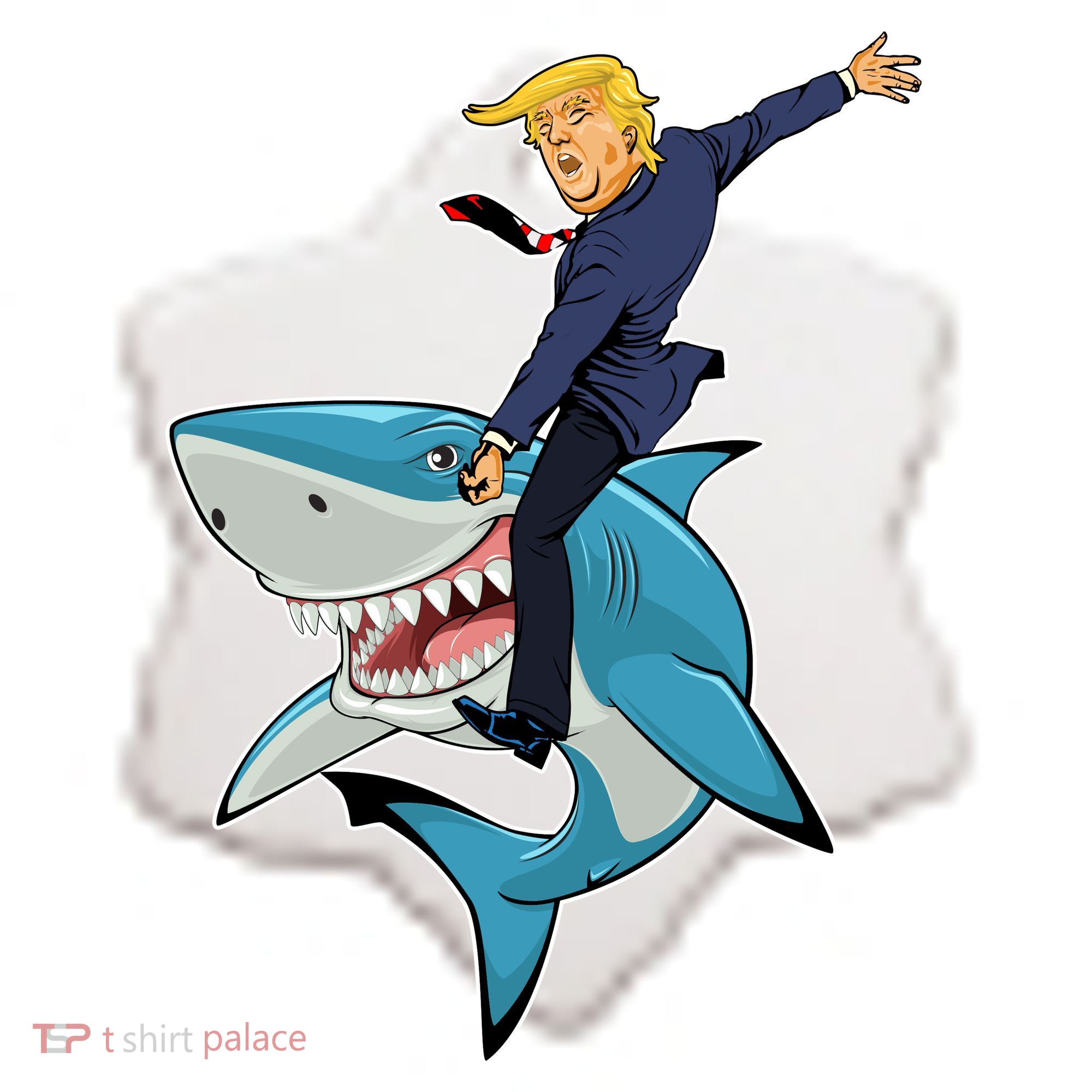 Donald Trump Shark President Ceramic Ornament