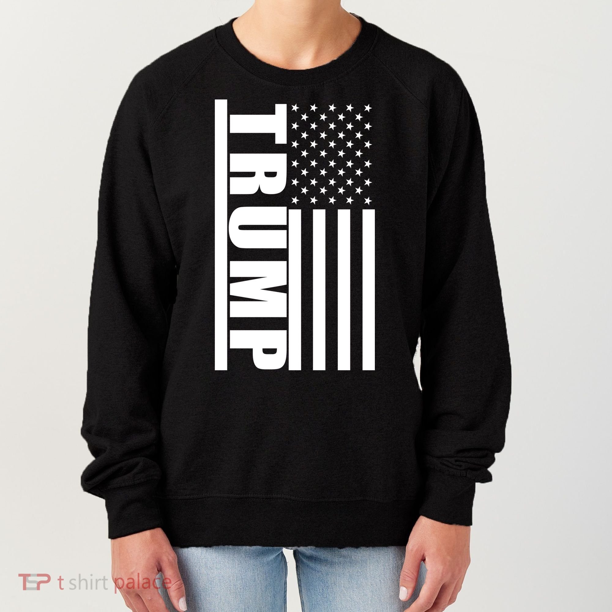 Donald Trump Simple Flag Women's Sweatshirt