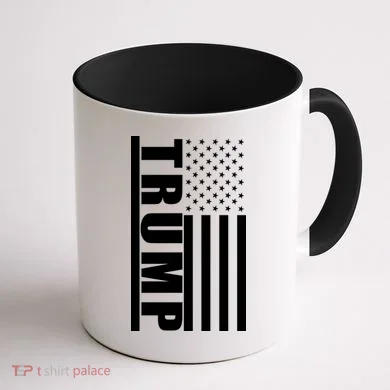 Donald Trump Simple Flag Coffee Mug back