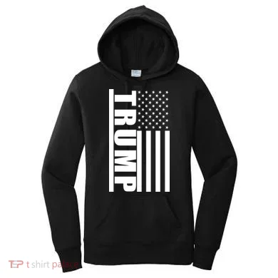 Donald Trump Simple Flag Women's Hoodie